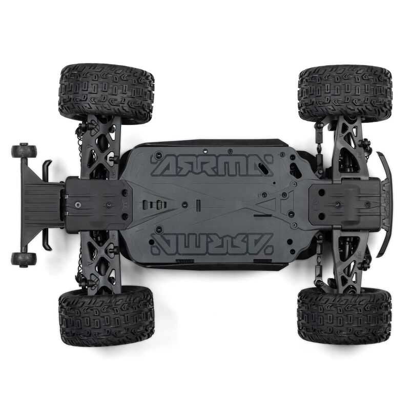 ARRMA 1/10 VORTEKS 223S DSC 4X4 RTR brushless stadium truck on rugged terrain with detailed body and large off-road tires.