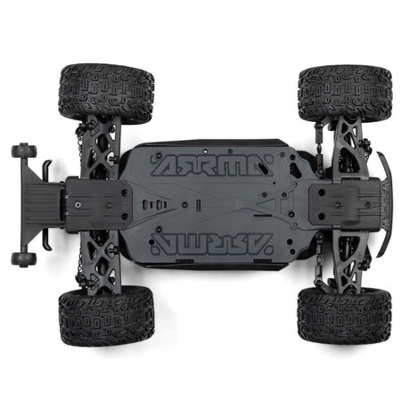 ARRMA 1/10 VORTEKS 223S DSC 4X4 RTR brushless stadium truck on rugged terrain with detailed body and large off-road tires.