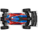 ARRMA 1/8 Typhon 223S DSC 4x4 RTR brushless buggy with detailed chassis and off-road tires, ready for high-speed RC racing.