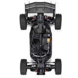 ARRMA 1/8 Typhon 223S DSC 4x4 RTR brushless buggy with detailed chassis, tires, and sleek body design.