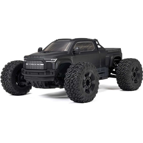 ARRMA 1/10 scale BIG ROCK 223S DSC 4x4 RTR brushless monster truck with rugged tires and detailed body design.