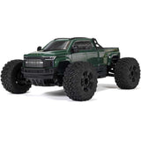 ARRMA 1/10 scale BIG ROCK 223S DSC 4x4 RTR brushless monster truck with rugged tires and vibrant orange body.