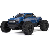 ARRMA 1/10 Big Rock 223S DSC 4x4 RTR brushless monster truck driving over rocky terrain