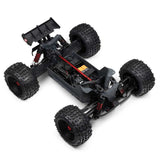 ARRMA Outcast 4X4 4S 1/10th scale 4WD stunt truck with rugged design and large tires for off-road action.