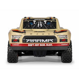 ARRMA 1/7 Mojave 6S 4x4 RTR brushless desert truck with rugged tires and detailed body, ready for off-road adventures.