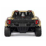 ARRMA 1/7 Mojave 6S 4x4 RTR brushless desert truck with off-road tires and detailed body in a desert landscape.