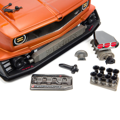 ARRMA 1/7 Felony 6S AVC 4x4 RTR brushless all-road street bash RC car on pavement, detailed design and aggressive tires visible.