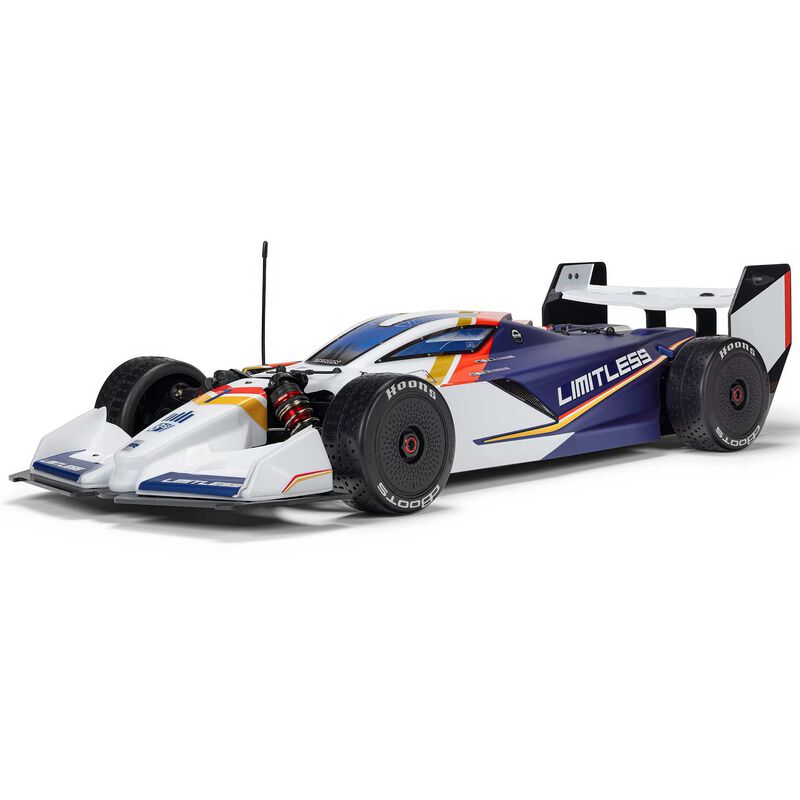 ARRMA 1/7 Limitless 8S AVC 4x4 RTR brushless street speed RC car on a race track