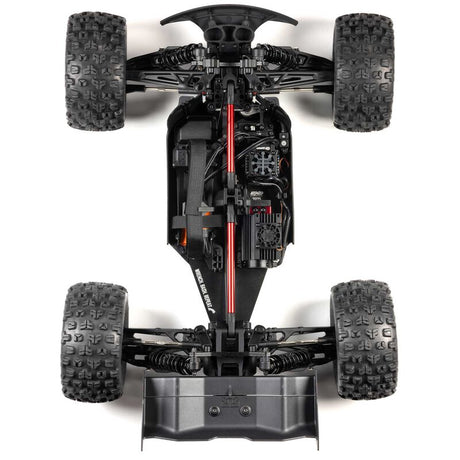 ARRMA 1/8 Kraton 6S BLX V6 4x4 RTR RC car with rugged design and detailed body, ready for off-road adventures.