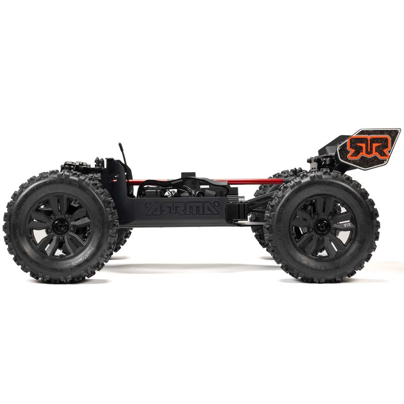 ARRMA 1/8 Kraton 6S BLX V6 4x4 RTR remote control monster truck with rugged design and large off-road tires