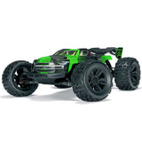 ARRMA 1/8 scale Kraton 6S BLX V6 4x4 remote control monster truck on rugged terrain