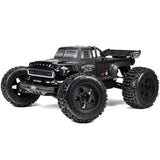 ARRMA 1/8 Notorious 4X4 6s BLX V6 stunt truck, RTR, with rugged design and large off-road tires suitable for stunts and racing.