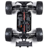 ARRMA 1/8 Notorious 4x4 6S BLX brushless V6 stunt truck RTR on rugged terrain, showcasing its powerful design and off-road capabilities.