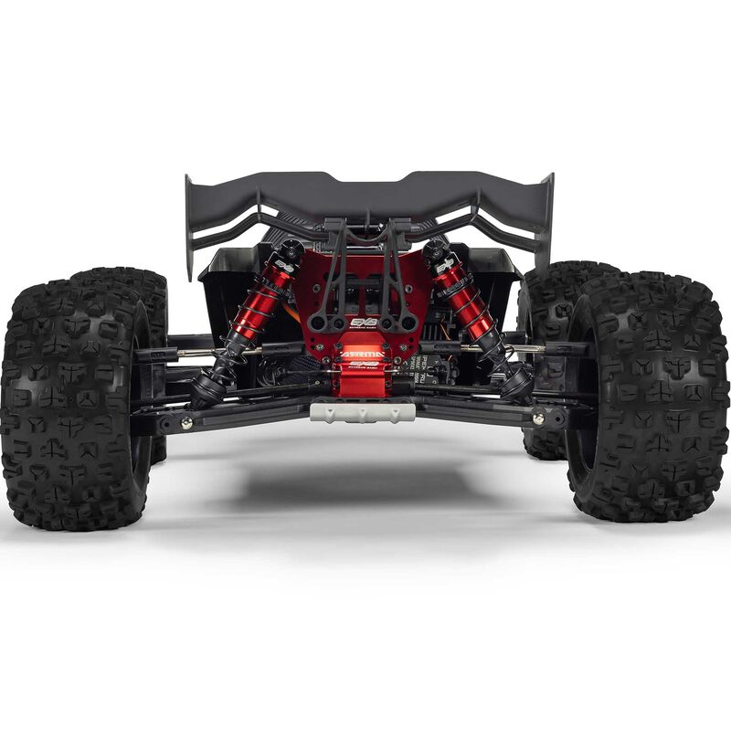 ARRMA 1/8 Kraton 6S EXB 4x4 RTR RC truck with rugged design and large tires, ready for off-road adventure.