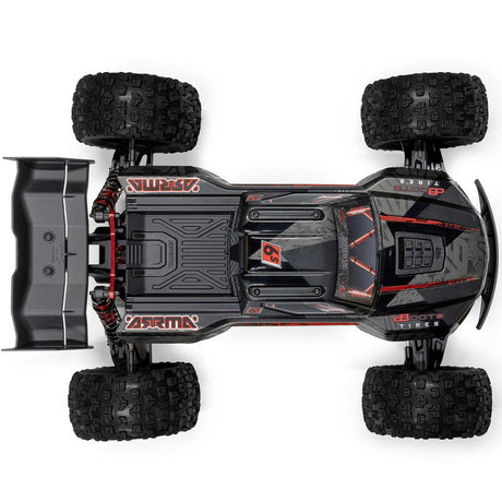 ARRMA 1/8 Kraton 6S EXB 4X4 RTR remote control monster truck on rugged terrain.