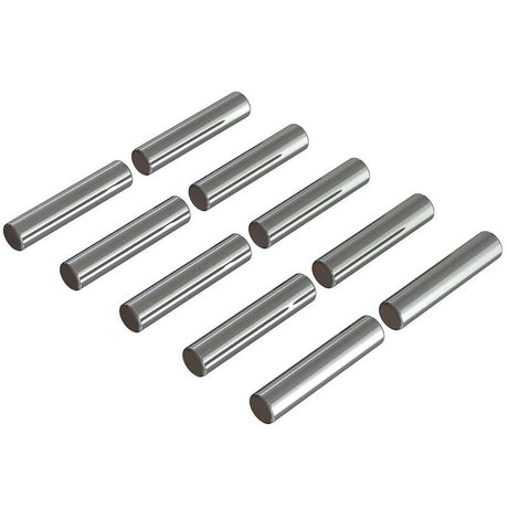 Set of 10 ARRMA 2.5x12mm pin screws with hex head, ideal for RC car assembly and repairs.