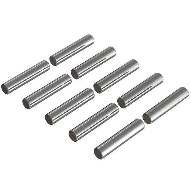 Set of 10 ARRMA 2.5x12mm pin screws with hex head, ideal for RC car assembly and repairs.