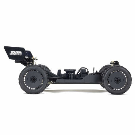 ARRMA 1/8 Typhon TLR tuned 4x4 roller buggy with large off-road tires and detailed chassis, ready for customization and racing.
