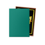 Dragon Shield Power and Copper Dual Matte Standard Sleeves, showing the sleek, matte finish and vibrant copper design.