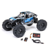 Axial 1/18 scale Capra 4WS 4x4 brushed rock crawler with detailed body and rugged tires, ready for off-road adventures.