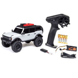 Axial 1/24 scale Ford Bronco 4x4 RC rock crawler model with brushed motor and detailed exterior design.