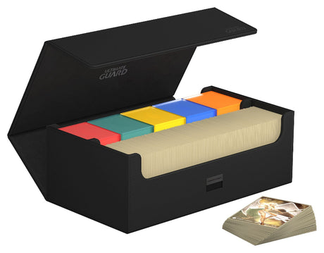 Ultimate Guard Arkhive 800+ XenoSkin monocolor card storage box with secure lid and sleek design for collectible card game storage