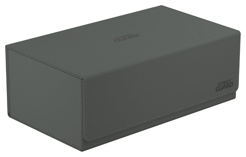 Gray Ultimate Guard Arkhive 800+ XenoSkin monocolor card storage box for organizing trading cards
