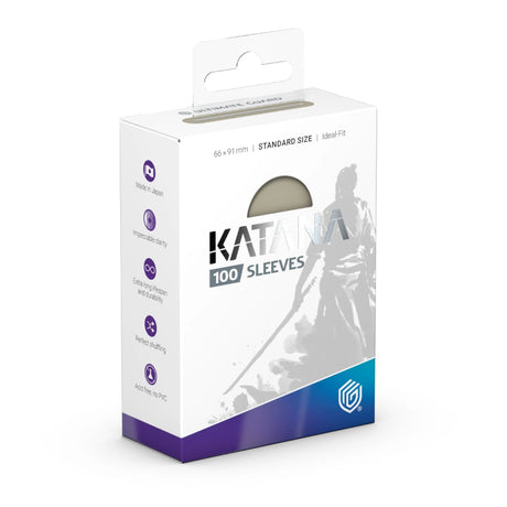 Autumn Moon Katana Sleeves by Ultimate Guard, standard size for trading cards, featuring a detailed autumn moon design.