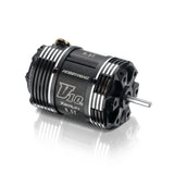 Hobbywing XERUN V10 Motor G3 6.5T for RC cars, showing the high-performance motor with cooling fins and branding.