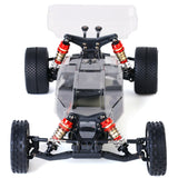LC Racing BHC-1 1/14 2WD Buggy Kit with detailed chassis and suspension components, ready for assembly and racing.