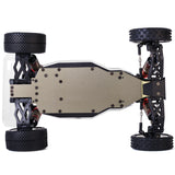 LC Racing BHC-1 1/14 scale 2WD buggy kit with detailed chassis and parts assembly, ready for building and racing.