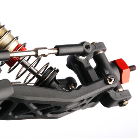 LC Racing BHC-1 1/14 2WD Buggy Kit, showing assembled chassis and detailed components for high-performance RC racing.