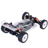 LC Racing BHC-1 1/14 2WD Buggy Kit with detailed chassis and suspension components, ready for assembly and racing.