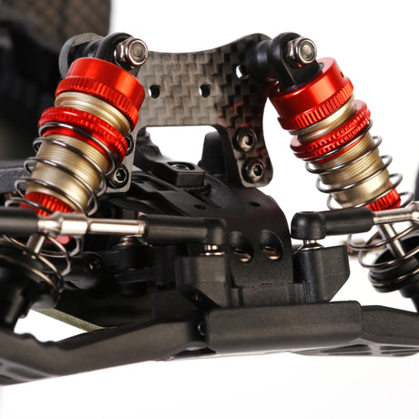 LC Racing L5029 carbon fiber front shock tower for BHC-1 RC car, detailed view of lightweight, durable shock tower component.