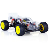 LC Racing BHC-1ST 1/14 scale 2WD stadium truck kit with detailed chassis and rugged tires, ready for RC off-road racing.