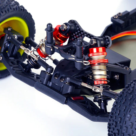 LC Racing BHC-1ST 1/14 scale 2WD Stadium Truck Kit with detailed chassis and suspension components visible in the image.