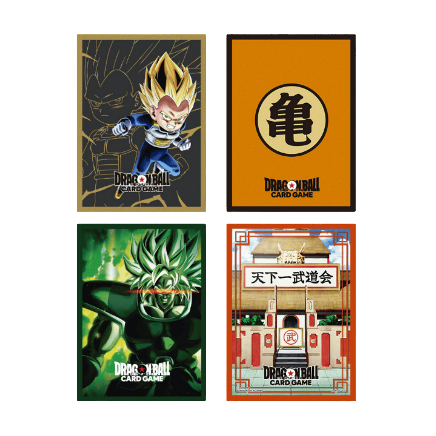 Dragon Ball Super: Fusion World official Bandai card sleeves featuring colorful dragon and fusion design.