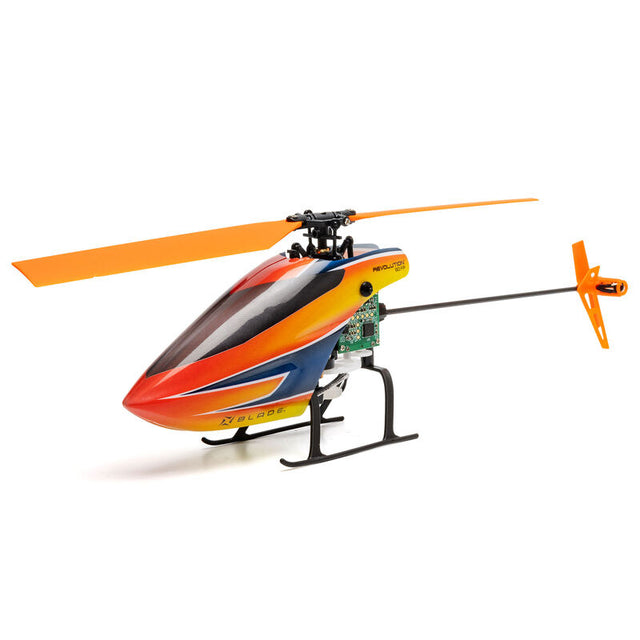 Blade Revolution 90 FP RTF drone with four rotors and sleek design, ready for flight in an outdoor setting.