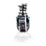 Blade Revolution 155 CP RTF with SAFE drone in flight, showing sleek design and propeller protection system.