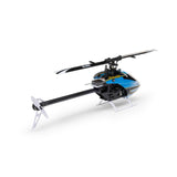 Blade Revolution 155 CP RTF with SAFE drone in flight, showcasing sleek design and propellers against a clear sky.