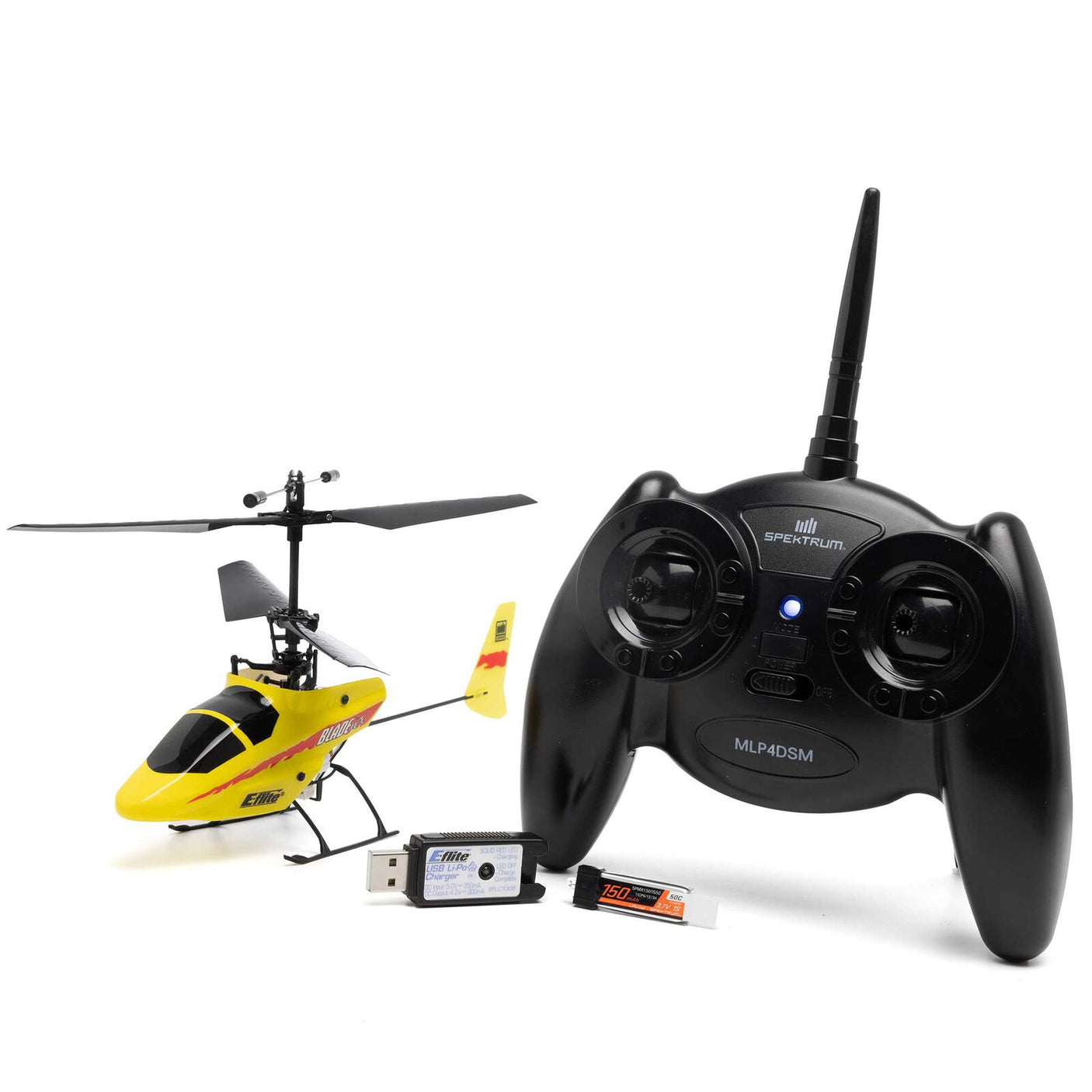 Blade mCX Anniversary Edition RTF remote control helicopter with detailed rotor blades and sleek design.