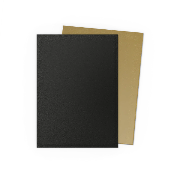 Black and Gold Dual Matte Standard Sleeves