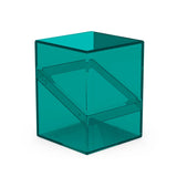 Clear Malachite Ultimate Guard Boulder 100+ deck case for card storage and protection, featuring a sturdy design and transparent exterior.