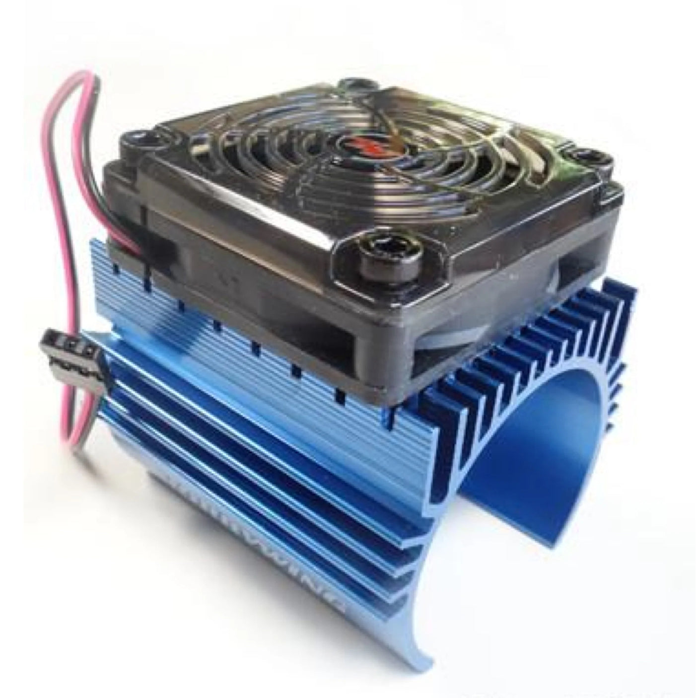 Hobbywing Heat Sink Combo C4 for RC car motors, featuring a cooling heatsink and ventilation components.
