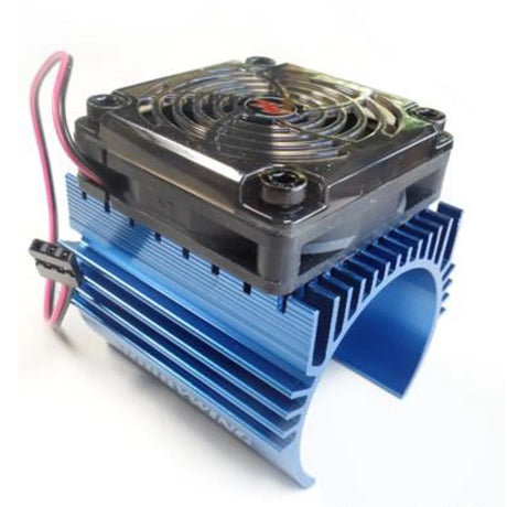 Hobbywing Heat Sink Combo C4 for RC car motors, featuring a cooling heatsink and ventilation components.
