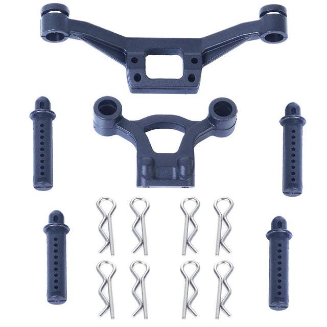 LC Racing L5059 body posts set with black posts and mounting hardware for RC car body support.