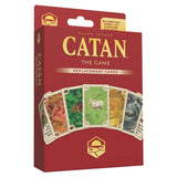 Catan 6th Edition replacement cards from Catan Studio, featuring colorful resource and development cards on a white background.