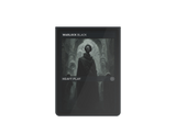 Heavy Play CURV Sleeves featuring Warlock Black design for collectible trading cards, showing the front of a card inside the sleeve.