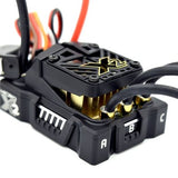 Castle Creations Mamba Micro X2 16.8V WP sensored ESC for RC cars, featuring waterproof design and advanced electronic speed control.