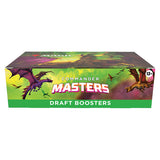 Wizards of the Coast Commander Masters Draft Booster Box featuring colorful packaging and artwork for Magic: The Gathering.